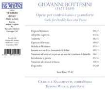 Giovanni Bottesini (1821-1889): Werke für Kontrabaß &amp; Klavier, CD