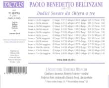 Paolo Benedetto Bellinzani (1690-1757): Triosonaten Nr.1-12, CD