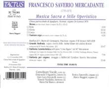Saverio Mercadante (1795-1870): Messa per due tenori,basso e organo, CD