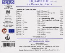 Leonardo Leo (1694-1744): Konzert für 4 Violinen D-Dur, CD