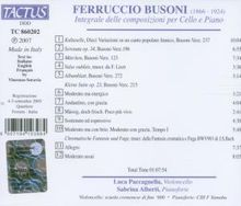 Ferruccio Busoni (1866-1924): Kleine Suite für Cello &amp; Klavier op.23, CD