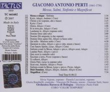 Giacomo Antonio Perti (1661-1756): Messa a cinque, CD