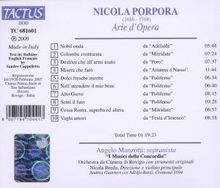 Nicola Antonio Porpora (1686-1768): Arien aus Opern, CD