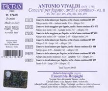 Antonio Vivaldi (1678-1741): Fagottkonzerte Vol.2, CD