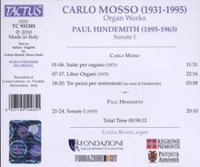 Carlo Mosso (1931-1995): Orgelwerke, CD