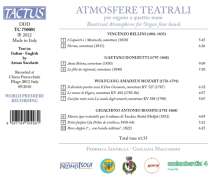 Federica Iannella &amp; Giuliana Maccaroni - Atmosfere Teatrali (Werke für Orgel 4-händig), CD