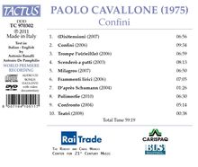 Paolo Cavallone (geb. 1975): Confini, 1 CD und 1 DVD