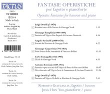 Musik für Fagott &amp; Klavier "Fantasie Operistiche", CD