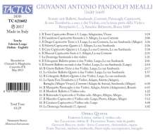 Giovanni Antonio Pandolfi Mealli (1629-1679): Sonaten (Rom 1669), CD