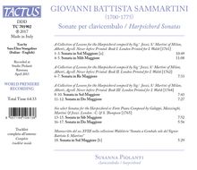 Giovanni Battista Sammartini (1701-1775): Cembalosonaten, CD