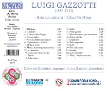 Luigi Gazzotti (1886-1923): Arie da camera, CD