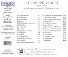 Giuseppe Verdi (1813-1901): Arie da Camera, CD