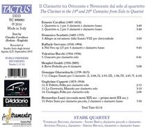 Stark Quartet - Il Clarinetto tra Ottocento e Novecento dal solo a quartetto, CD
