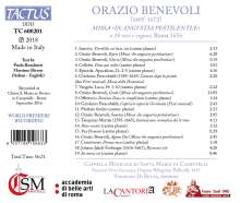 Orazio Benevoli (1605-1672): Missa "In angustia pestilentiae" (1656), CD