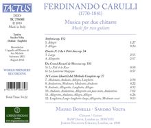 Ferdinando Carulli (1770-1841): Werke für 2 Gitarren, CD