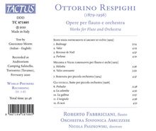 Ottorino Respighi (1879-1936): Werke für Flöte &amp; Orchester, CD