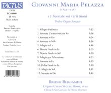 Giovanni Maria Pelazza (1847-1936): Orgelsonaten Nr.1-12, CD