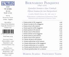 Bernardo Pasquini (1637-1710): Sonaten Nr.1-15 für 2 Cembali, CD