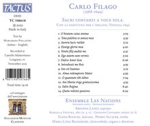 Carlo Filago (1589-1644): Geistliche Werke "Sacri Concerti a Voce Sola", CD