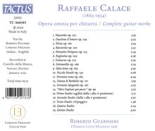 Raffaele Calace (1863-1934): Gitarrenwerke, CD