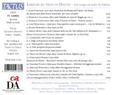 Manuela Custer - Liriche Su Testi die Dante, CD