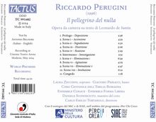 Riccardo Perugini (geb. 1996): Il pellegrino del nulla (Kammerorper), CD