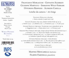 Texte bezeichnen Lieder und Komponisten. Aufnahmenort und -datum sind Perugia, März 2025. Enthält ein Logo links unten.
