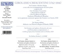 Girolamo Crescentini (1762-1846): Sechs Kantaten &amp; 18 Ariettas, 2 CDs