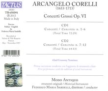 Arcangelo Corelli (1653-1713): Concerti grossi op.6 Nr.1-12, 2 CDs