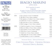Biagio Marini (1597-1665): Concerti zu 2,4,5,6 Stimmen &amp; Instrumente op.7, 2 CDs