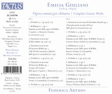 Emilia Giuliani (1813-1850): Gitarrenwerke, 2 CDs