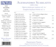 Alessandro Scarlatti (1660-1725): Sämtliche Werke für Tasteninstrumente Vol.7, 2 CDs