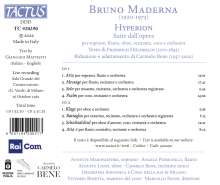 Bruno Maderna (1920-1973): Hyperion, 2 CDs