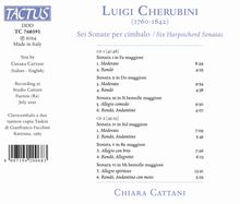 Luigi Cherubini (1760-1842): Klaviersonaten Nr.1-6, 2 CDs