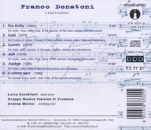 Franco Donatoni (1927-2000): Kammermusik, CD