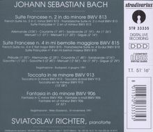 Johann Sebastian Bach (1685-1750): Französische Suiten BWV 813 &amp; 815, CD