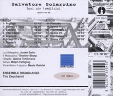 Salvatore Sciarrino (geb. 1947): Luci mie traditrici (Oper in 2 Akten), CD