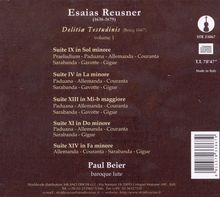 Esaias Reusner der Jüngere (1636-1679): Lautensuiten "Delitiae Testudinis" Vol.1, CD