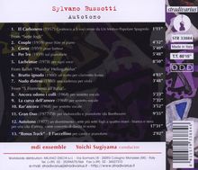 Sylvano Bussotti (geb. 1931): Kammermusik "Autotono", CD