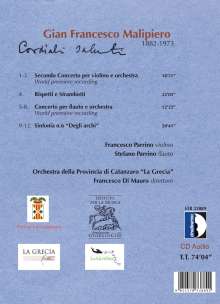 Gian Francesco Malipiero (1882-1974): Violinkonzert Nr.2, CD
