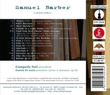 Samuel Barber (1910-1981): Klavierwerke "Souvenirs &amp; Recollections", CD