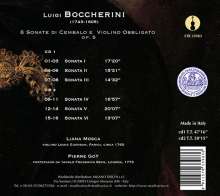 Luigi Boccherini (1743-1805): Cembalosonaten op.5 Nr.1-6 (mit obligater Violine), 2 CDs