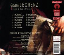 Giovanni Legrenzi (1626-1690): Sonaten a due e tre op.2, CD