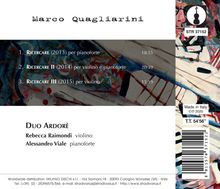 Marco Quagliarini (geb. 1973): Ricercare, CD