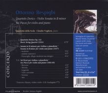 Ottorino Respighi (1879-1936): Streichquartett "Dorico" op.144, CD