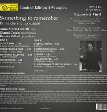 Anna Maria Castelli: Something To Remember (180g), LP
