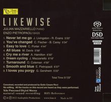 Julian Mazzariello &amp; Enzo Pietropaoli: Likewise (Natural Sound Recording), Super Audio CD