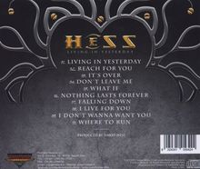 Hess: Living In Yesterday, CD