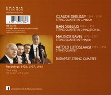 Budapest String Quartet - Sibelius / Debussy / Ravel / Lutoslawski, 2 CDs