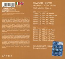 Salvatore Lanzetti (1710-1780): Sonaten für 2 Celli op.5 Nr.1-6 &amp; op.6 Nr.1-6, 2 CDs